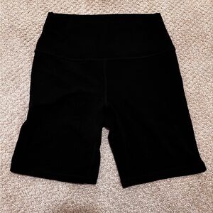 Athleta Women's Black Bike Shorts, 7" size medium